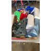 Image 2 : 2 BOXES OF XMAS DECOR, ORNAMENTS, DECORATIVE PRESENTS AND MORE
