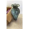 Image 2 : BOX OF 17" BRASS VASE, SALAD SPINNER, LANTERN AND MORE