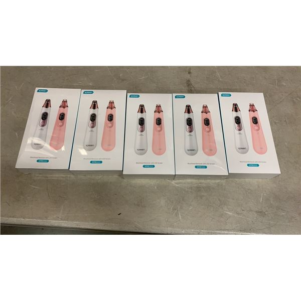 5 NEW  XPREEN XPREE202 BLACKHEAD REMOVAL TOOLS WITH BLUE LIGHT - RETAIL $29 EACH