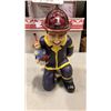 Image 8 : WOODEN CAR, FIREFIGHTER STATUE AND 2 STEINS