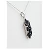 Image 2 : STERLING SILVER NATURAL GARNET PENDANT WITH STERLING SILVER CHAIN, 10 GARNET (2.4CTS), W/A $515.00