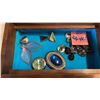 Image 8 : JEWERY BOX WITH CONTENTS AND WOOD KNICK KNACKS CABINET