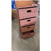Image 2 : WICKER 4 DRAWER ORGANIZER