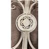 Image 2 : CARVED 4.5FT PADDLE AND DECORATIVE METAL PIECE