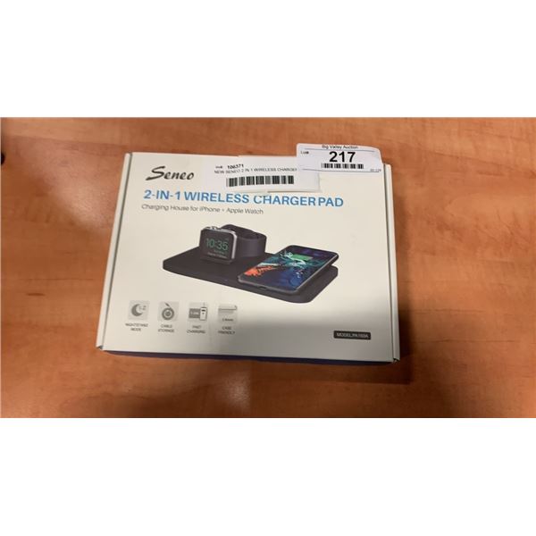 NEW SENEO 2 IN 1 WIRELESS CHARGEPAD