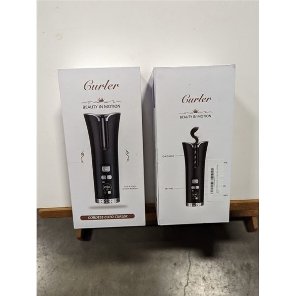 2 NEW XPREEN CORDLESS CUTO CURLERS