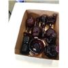 Image 2 : TRAY OF AVON RUBY GLASS