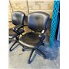 Image 2 : 2 EXECUTIVE LEATHER BOARD ROOM GAS LIFT OFFICE CHAIRS