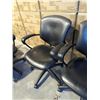 Image 3 : 2 EXECUTIVE LEATHER BOARD ROOM GAS LIFT OFFICE CHAIRS