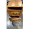 Image 2 : OAK 2 DRAWER FILING CABINET