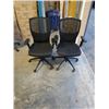 Image 1 : 2 EXECUTIVE MESH BACK GAS LIFT OFFICE CHAIRS
