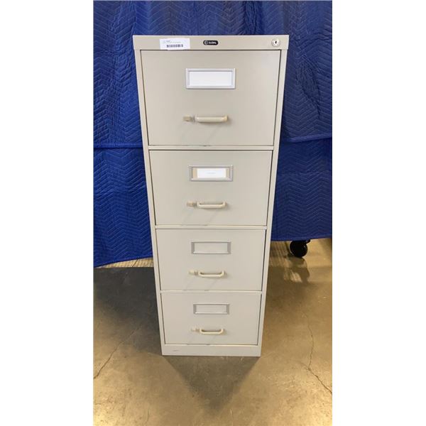 BEIGE 4 DRAWER FILING CABINET