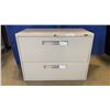 Image 1 : BEIGE 2 DRAWER LATERAL FILING CABINET WITH KEY