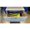 Image 2 : BEIGE 2 DRAWER LATERAL FILING CABINET WITH KEY