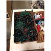 Image 3 : 2 TRAYS OF CHRISTMAS LIGHTS AND DECOR