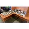 Image 1 : 132 PIECES NORITAKE HAND PAINTED CHINA  - PLATES, SERVING DISHES, CUPS AND SAUCERS, CREAM AND SUGAR,