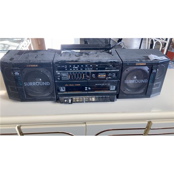 FISHER BOOMBOX RADIO