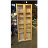Image 1 : 80 INCH TALL GLASS DOOR CABINET