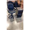 Image 1 : GAS LIFT OFFICE CHAIR AND 2 DRAWER FILING CABINET