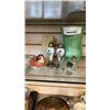 Image 1 : DUCAL VASE, DYNASTY SALT AND PEPPER, CROWN DERBY BIRD, STONE BOOKEND AND GLASS SALT AND PEPPERS
