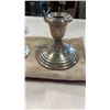 Image 2 : PAIR OF EMPIRE STERLING WEIGHTED CANDLE STANDS