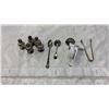 Image 1 : 4 SMALL STERLING SERVING PIECES AND 5 SMALL SERVING PIECES
