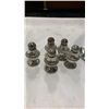 Image 2 : 4 SMALL STERLING SERVING PIECES AND 5 SMALL SERVING PIECES