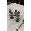 Image 3 : 4 SMALL STERLING SERVING PIECES AND 5 SMALL SERVING PIECES