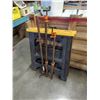 Image 1 : 2 SAW HORSES AND 3 BAR CLAMPS