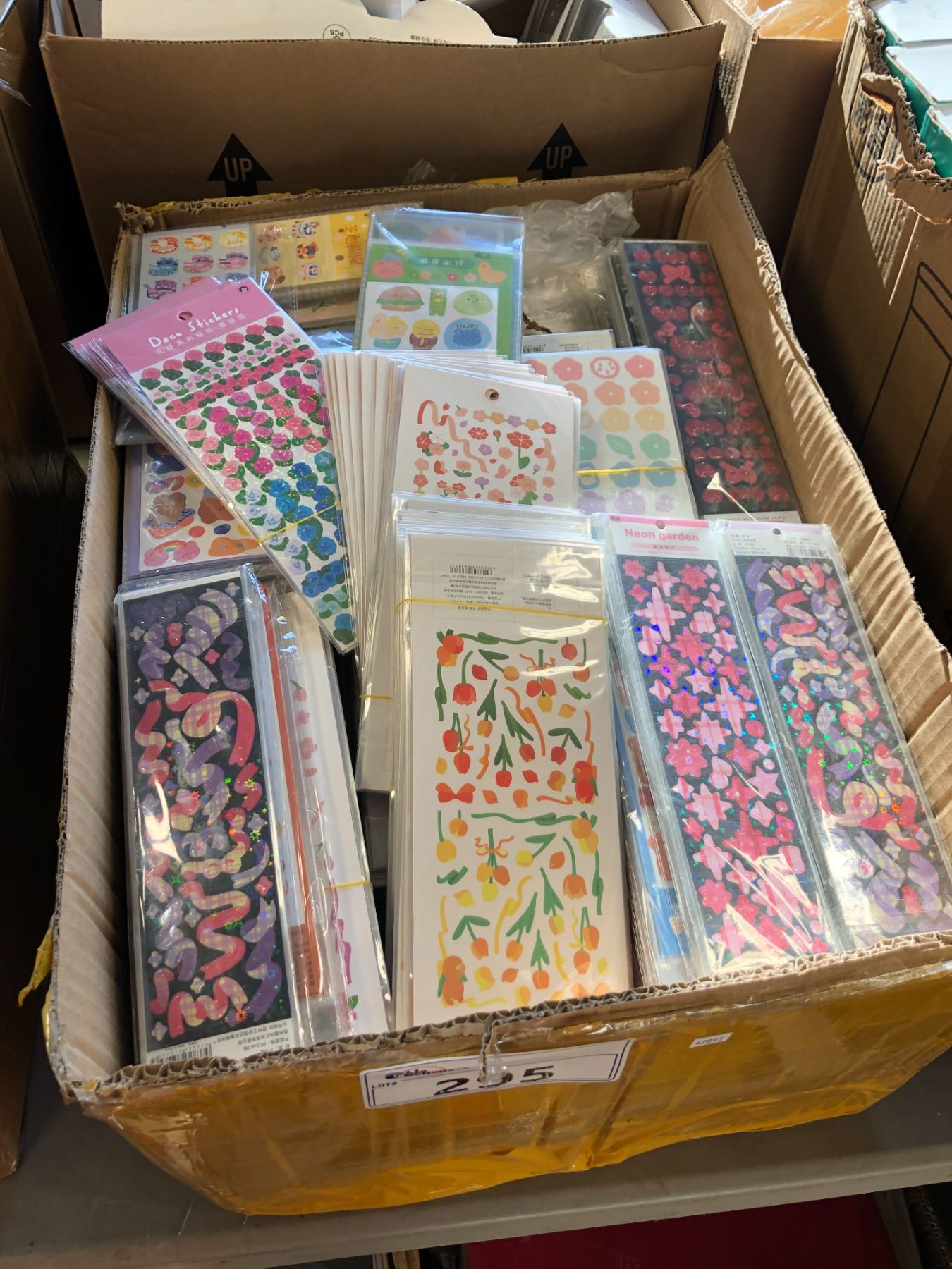 BOX OF STICKERS - Able Auctions