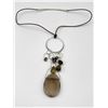 Image 2 : Sterling Silver Multi Faceted Smoky Quartz Necklace