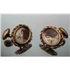 Image 3 : Antique Gold Plate Sweetheart Photo Cufflinks In Original Box