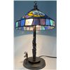 Image 1 : Mickey And Minnie Mouse Stained Glass Lamp