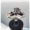 Image 2 : 14K White Gold 1/3 Carat Diamond Solitaire Ring