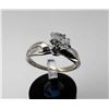 Image 5 : 14K White Gold 1/3 Carat Diamond Solitaire Ring