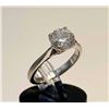 Image 3 : 14K White Gold Diamond Solitaire Ring