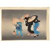 Image 1 : Kitagawa Utamaro, Storm, Japanese Ukiyo-e Woodblock Print on Paper