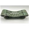 Image 1 : Chinese Jade Neck Rest with Carved Bat And Flower Design