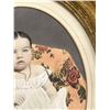 Image 16 : Antique Hand Tinted Photo Baby Girl In Gilt Frame