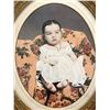 Image 2 : Antique Hand Tinted Photo Baby Girl In Gilt Frame