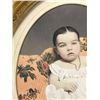Image 5 : Antique Hand Tinted Photo Baby Girl In Gilt Frame