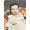 Image 7 : Antique Hand Tinted Photo Baby Girl In Gilt Frame
