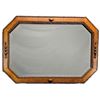 Image 2 : Antique Mirror in Oak Carved Frame