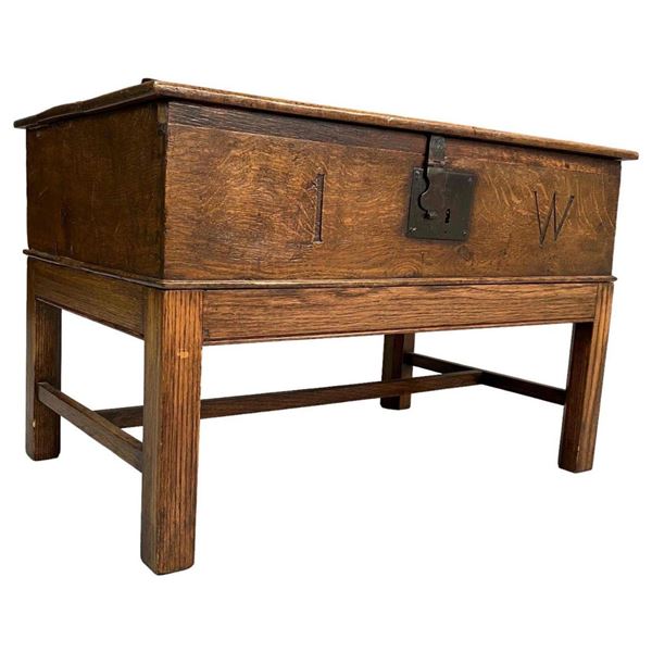 Antique 18th Century Trunk on Stand