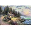 Image 1 : Thomas Kinkade Pine Cove Cottage Canvas Studio Proof