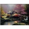 Image 1 : Thomas Kinkade Stepping Stone Cottage Canvas Studio Proof