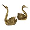 Image 2 : Large Cast Brass Decorative Swans