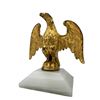 Image 2 : Antique Gilt Metal Eagle On Onyx Base