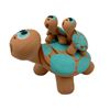 Image 2 : Vintage Native American Hand Painted Pottery Storyteller Turtle