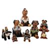 Image 1 : 8 Native American Pottery Storyteller Figures